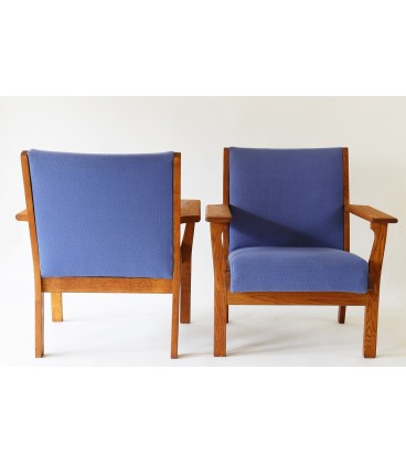 Fotele klubowe. - Hans. J. Wegner, Dania, Lata 60-te.