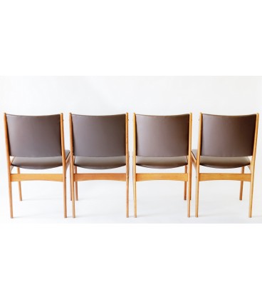 Komplet 4 krzeseł Proj. Johanes Andersen, Dania, Lata 60-te.